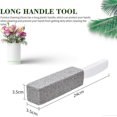 thumbnail image 2 of 2 Pieces Pumice Stone Cleaning Brush, Professional Pedicure Foot File with Hanging Brush Handle, 2 of 5
