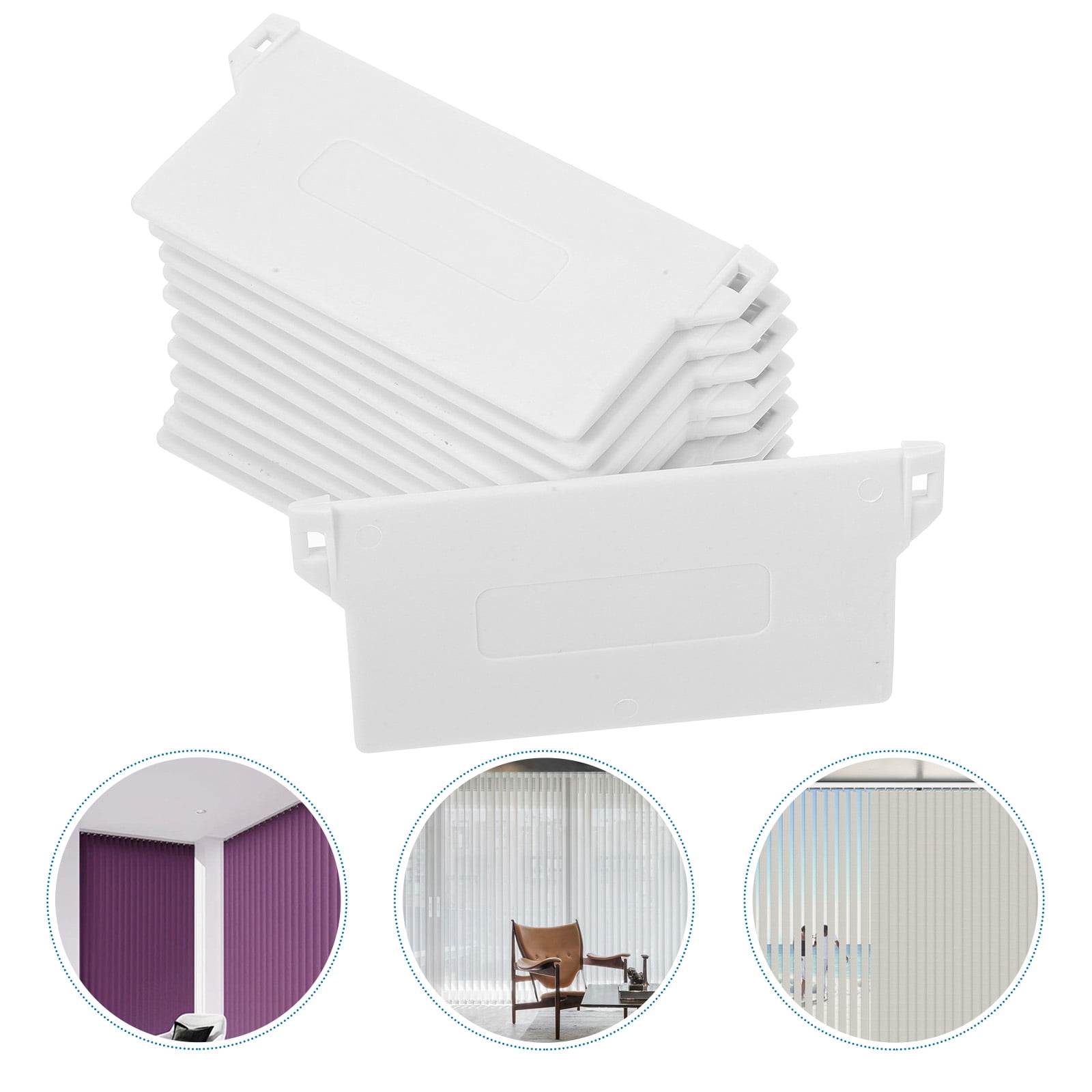 EveryHome Lot De 30 Poids Pour Store Vertical 89 Mm - Lestages De Rechange Plastique Haute Qualité