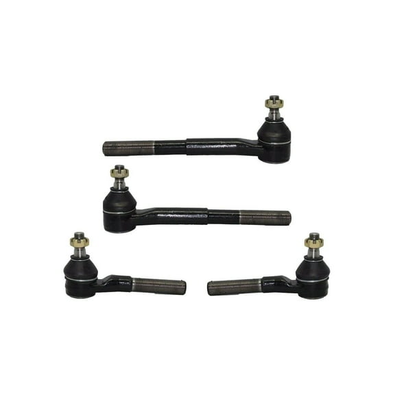 4 Pc Front Steering Inner & Outer Tie Rod Ends Passenger RH Driver LH Side Kit Compatible with RWD Models Only Fits select: 1994-1999 DODGE RAM 1500, 1994-1999 DODGE RAM 2500