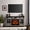 Gray Wash, variant on 28 inch Infrared Electric Fireplace Insert with Touch Panel, Smokeless Firebox with Fixed Trim Kit and Crackling Sound, Antique Black Tempered Glass Home Decor Heater for Living Room