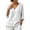 ZA-White-3/4 sleeve tops for women, variant on Qzwdhjm Linen 3/4 Sleeve Tops for Women V Neck Loose Fit Shirts with Frayed Hem Summer Fall Casual Blouses for Dailywear