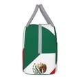 thumbnail image 5 of Lunch Tote Bag Flag-Of-Mexico Trendy Lightweight Reusable Stylish Bento Box for Adult Light Grey, 5 of 7