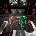 thumbnail image 2 of Erosebridal 3D Gamepad Bedding Queen Size, Cool Lightning Bed in a Bag Queen size, Teens Teenager Reversible Bed Set, Super Cozy Bedroom Decor, 7-Piece, 2 of 6