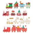 thumbnail image 3 of Mini Tren De Madera, Decoración De Tren De Navidad, Decoración De Navidad, Decoración De Navidad De Caravana En Miniatura, Mini Muñecas, Decoración De Interiores Del Hogar (Blanco) oso de fresa Electrónica, 3 of 4