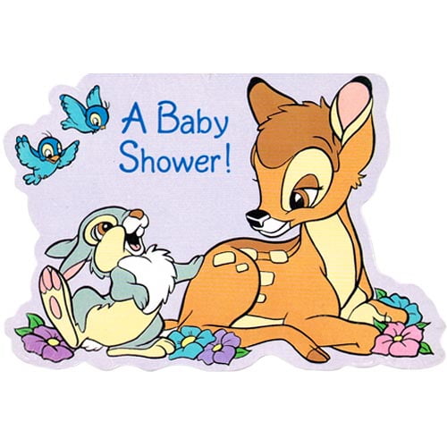 Bambi Vintage Baby Shower Invitations W Envelopes 8ct Walmart
