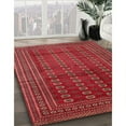 thumbnail image 2 of Ahgly Company Indoor Square Traditional Cherry Red Southwestern Area Rugs, 8' Square, 2 of 6