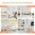 thumbnail image 6 of Homiyad Kids Bookcase, Toy Storage Organizer Cabinet, Children Display Bookshelf with Drawers for Toys, Clothes, Books, White, 6 of 8