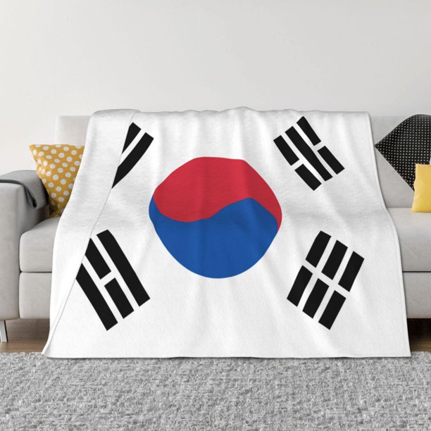 Fotbe Korea Manta de Franela con Estampado, Manta Ultrasuave para Cama, Sofá, Auto, Hipoalergénica y Antibolitas-50"x40"