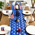 thumbnail image 6 of 4th of July Table Runner,Red Blue White Star Lace Tablecloth,Table Cover for 4th Of July Independence Day Dining Table Decoration,27.5x120 Inch, 6 of 7