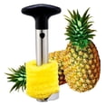 thumbnail image 3 of Lunxisen 2 Pcs Stainless Steel Pineapple Peeler Core Slicer Kitchen Gadget Fruit Tool Easy Safe Efficient, 3 of 6