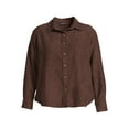 thumbnail image 6 of RealSize Women's Plus Size Corduroy Shacket, 6 of 7