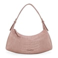 thumbnail image 1 of Bolsa Hobo de Hombro Montana West en Cuero Vegano con Relieve de Cocodrilo Rosa, 1 of 6