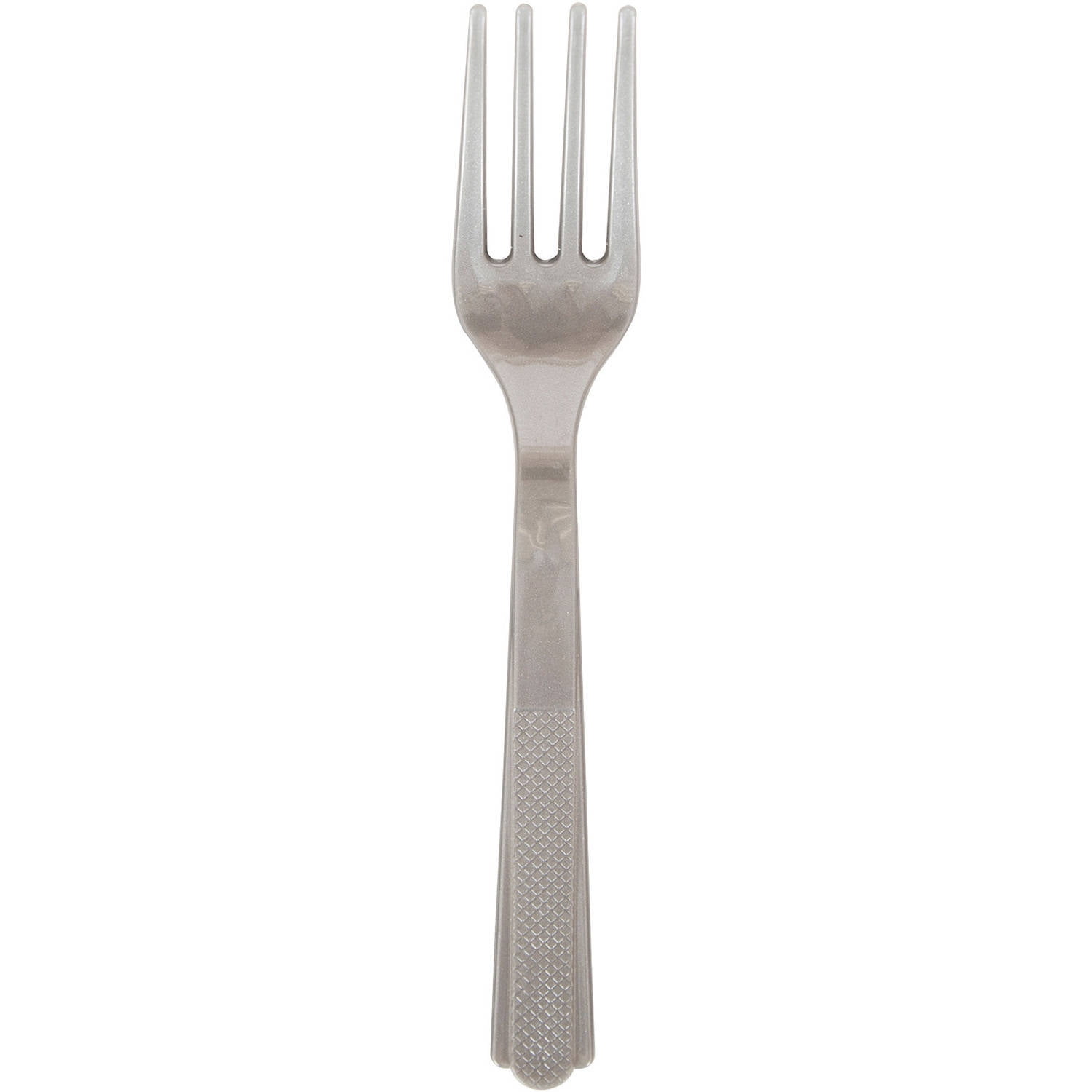 Unique Silver Plastic Forks, 24 count