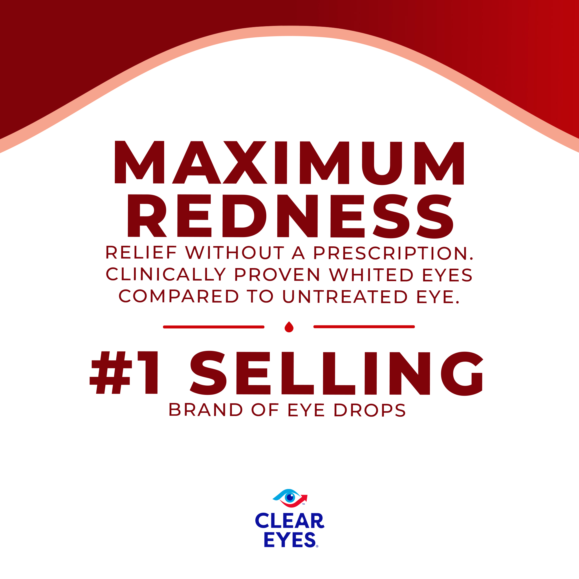 Clear Eyes Maximum Redness Eye Relief Lubricant Eye Drops, 1 fl oz - image 3 of 13