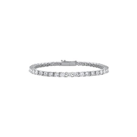 Love Bright New 1 Carat Diamond Tennis Bracelet In 14k White Gold New 1 Carat Diamond Tennis Bracelet In 14k White Gold