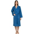 thumbnail image 1 of TowelSelections Women's Hooded Robe Turkish Cotton Soft Luxury Bathrobe Small/Medium Victoria Blue, 1 of 1