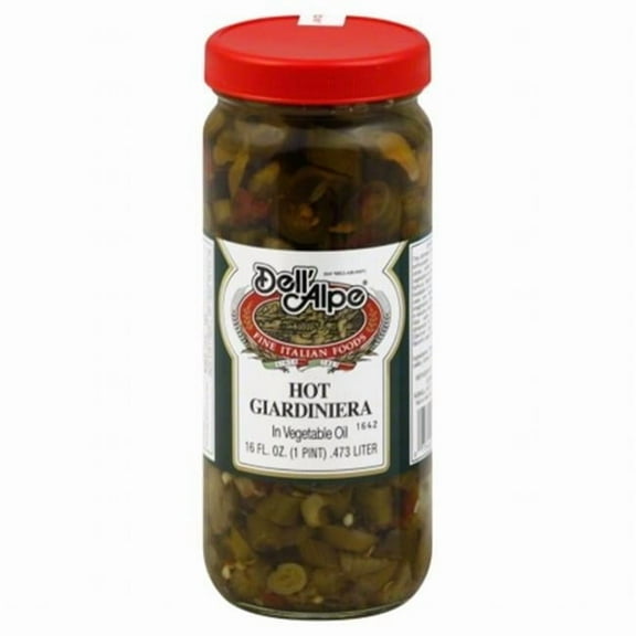 DELL ALPE GIARDINIERA HOT-16 OZ -Pack of 12