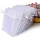 thumbnail image 1 of 50 bolsas de organza de perlas premium de 10 x 5 cm, bolsa de organza transparente blanca para regalo de boda con cordón, bolsa de regalo para joyería., 1 of 2