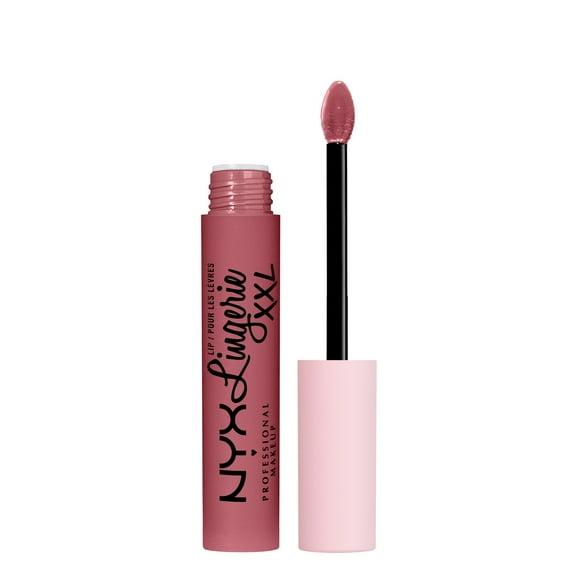 NYX Professional Makeup Lip Lingerie XXL Smooth Matte Liquid Lipstick, 16hr Longwear, Flaunt It, 0.13 fl oz