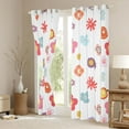thumbnail image 3 of Homewish Abstract Lovely Daisy Black Out Curtains,Cartoon Flower Floral Curtains Pack of 2 (42x63 Each),White Pink Bedroom Curtains For Children,Microfiber Bedroom Decor, 3 of 6