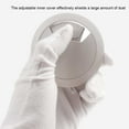 thumbnail image 4 of ZheElen Couvercle de Trou pour Bureau d'Ordinateur Rond Détachable Isolant Rond Antirouille Réglable Fixation de Câble de Bureau Oeillets Organisateur 53mm Gris Blanc 1Ensemble, 4 of 6