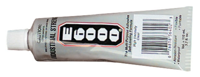 E6000 Flexible Multi-Purpose Adhesive Waterproof Glue, 3.7 Ounces