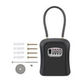 thumbnail image 5 of Figatia Outdoor Key Safe Box with Combination Lock, 3.94" x 1.97" x 5.91", Black, 5 of 8