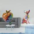 thumbnail image 2 of Estatua de perro colorido con nórdico, escultura multicolor coleccionable, adorno para mesa, bar, decoración del hogar, regalo para fiestas, s, 2 of 8