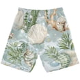 thumbnail image 2 of joogoo Kids Boys Swim Trunks Seashells Bubbles Seaweed Beach Board Shorts Drawstring Swimsuit Kid Teen M, 2 of 6