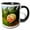 Black/White, variant on 3drose, Usa, Washington, Lake Chelan. Spring Barrel, Winery - Us48 Rdu0470 - Richard Duval, 11oz Two-tone Yellow Mug