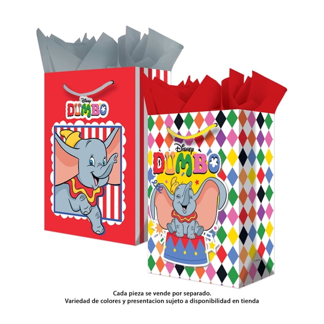 Bolsa de Regalo Granmark Dumbo Grande 36 cm x 24 cm varios modelos 1 pieza