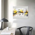 thumbnail image 4 of ARISTURING  - Music Note Canvas Prints Musical Art Theme Picture Wall Decor Contemporary Abstract Yellow and Grey Painting Prints Music Classroom Decorations  16x12in, 4 of 6