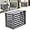 Grey,L43.31*W23.62*H31.5in, variant on Air Conditioner Fence Panels AC Fence 4 Panels Outdoor Privacy Fence Covers, Condenser Protective Cover,Aluminum Alloy AC Privacy Screen Perfect to Trash Can Enclose Pool Equipment and A/C Units