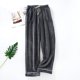 thumbnail image 4 of Pantalones de dormir de terciopelo coral grueso para mujer - Pantalones acolchados de talla grande para el invierno, cintura elástica - Poliéster, 4 of 4