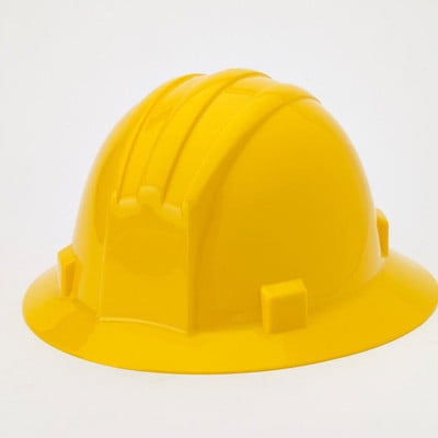 

Mutual Industries 50210-41 Polyethylene Ratchet Suspension Full Brim Hard Hat Yellow (10/ea)