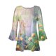 thumbnail image 5 of Fiudx Camisas para Mujer Camiseta Estampada a La Moda para Mujer, Blusa con Mangas 3/4, Camisetas Informales con Cuello En V, 5 of 5