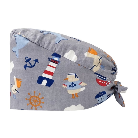 TIERPOP Unisex Medicals Scrub Hat Portable Patterned Nurse Hat Multipurpose Medicals Hat for Nurses and Doctors