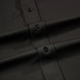 thumbnail image 3 of Men’s Big & Tall Black Short Sleeve Commuter Shirt with Comfortable Fit in Sizes XL to 6XL, 3 of 11