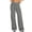 Gray, variant on Wide Leg Yoga Pants No Front Seam High Waist Workout Pants(Vermilion-M)