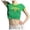 Z1Light Green, variant on Womens Brasil Letter Print T Shirts Crew Neck Short Sleeve Top Retro Athletic Soccer Active Casual Summer Tee Daily Activewear