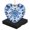 AX0101, variant on Funny Christmas Ornament,Skull With The American Flag In The Background,Xmas Heart-Shaped Ceramic Pendant