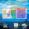 thumbnail image 5 of Reusable Silicone Food Storage Bags, 6Pack Reusable Gallon Bags Seal & Leak Proof, BPA Free Reusable Freezer Bags for Kids Travel, Marinate Meats, Fruit or food Storage, 5 of 7