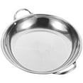 thumbnail image 1 of UPGRATOR 1Pack Wok Pan with Two Handles Stainless Steel Easy to Clean for Family Cooking, 1 of 8