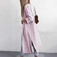 thumbnail image 6 of IROINNID On Sale Womens Cardigans Long Sleeve T-Shirt Autumn Open Front Outerwear Solid Blouse Coat Tops Button Cardigan,Purple, 6 of 9