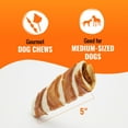 thumbnail image 4 of Good ‘n’ Fun Triple Flavor Stuffed Ribs for Medium Dogs, Chicken-Free Rawhide Chews Made with Beef, Duck and Prime Rib Flavor, 4 Count, 4 of 7