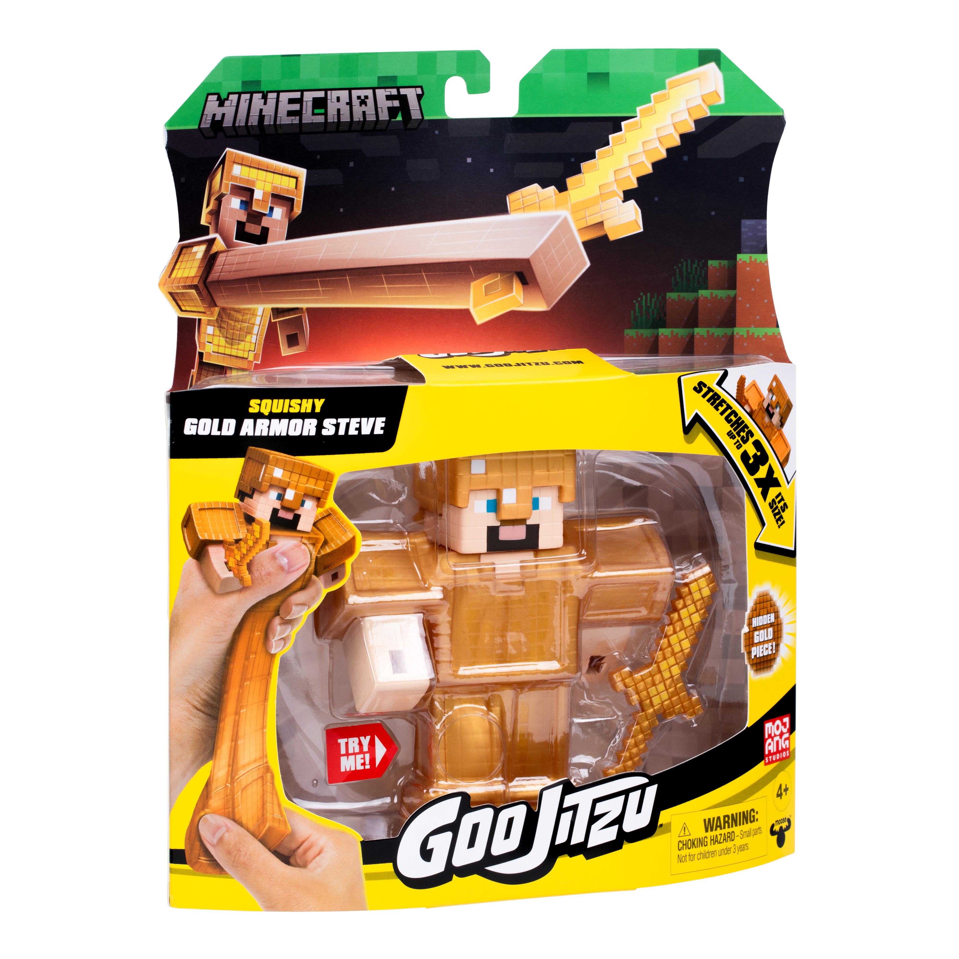 GOO JITZU MINECRAFT S4 HERO PK GOLD ARMOR STEVE - Walmart.com