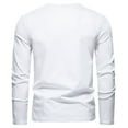 thumbnail image 4 of SHTXOZHI Long Sleeve Shirts for Men V Neck Solid Color Basic Tee Tops Casual Fall Pullover Shirts, 4 of 4