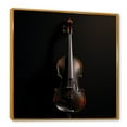 thumbnail image 2 of Designart "Elegant Ebony Violin Vibrato" Music Floater Framed Canvas Prints, 2 of 5