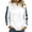 White, variant on Qiggri Women's Oversized Embroidered Hoodies 2026 Sweatshirts Long Sleeve Pullover with Kangaroo Pocket Stripe Side Patchwork Tops Casual Fall Winter Outfits L