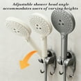 thumbnail image 5 of Strong Hold Adjustable Shower Head Holder Suction - No Drilling Required, Removable Suction Cup for Shower on Smooth Tiles & Bathroom Walls - Black, 5 of 6